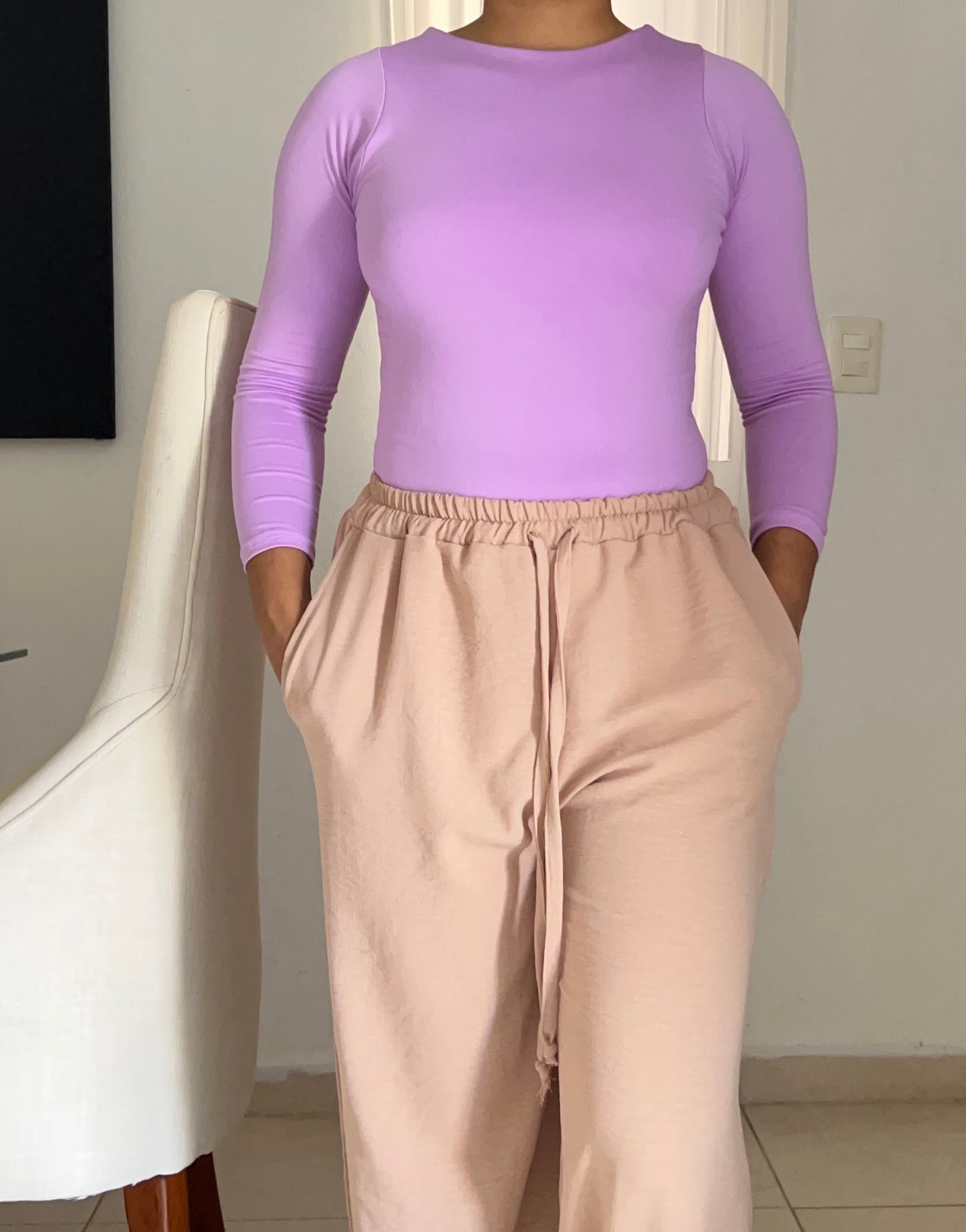 Bodysuit | Mangas largas | escote redondo
