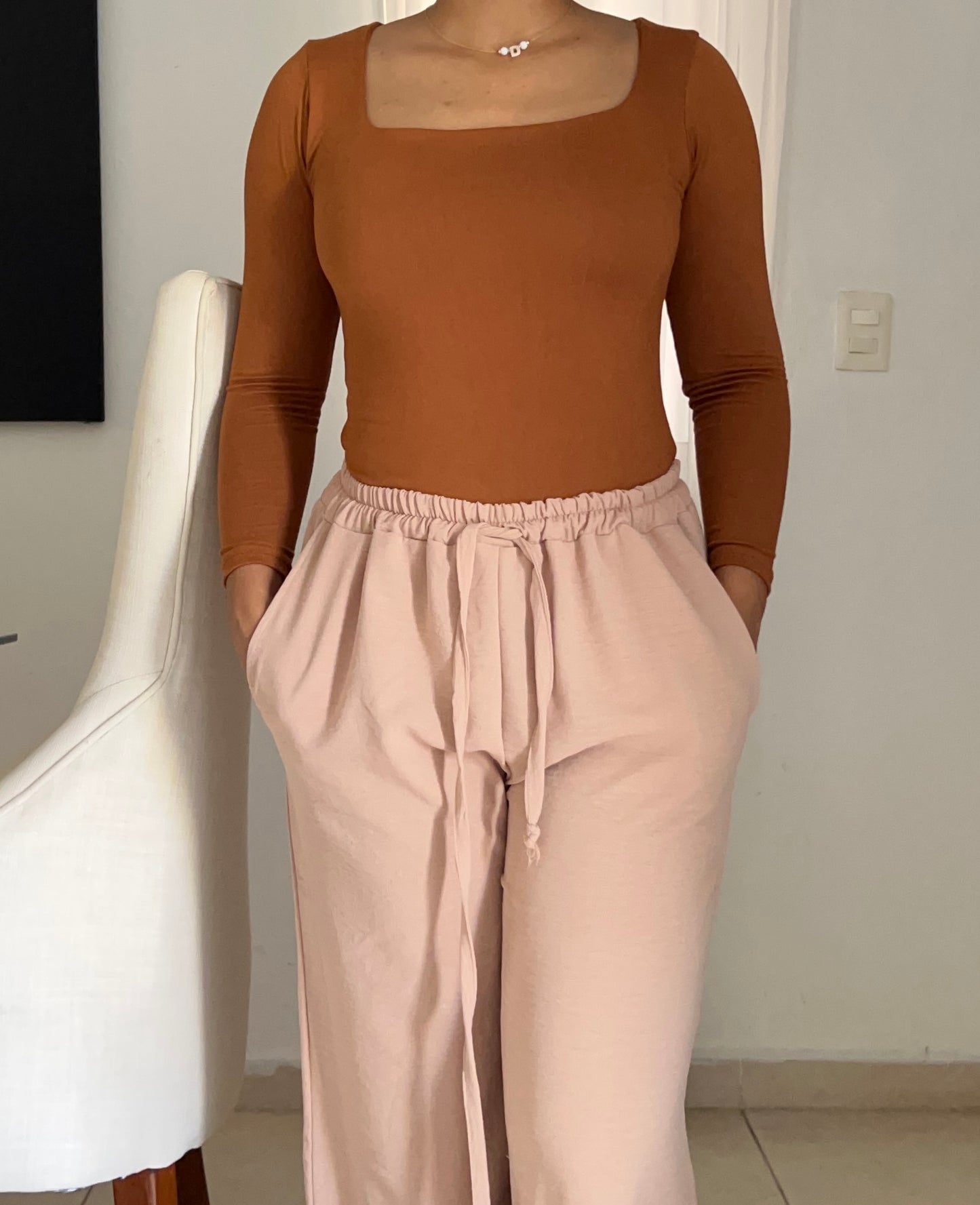 Bodysuit | escote cuadrado | mangas largas
