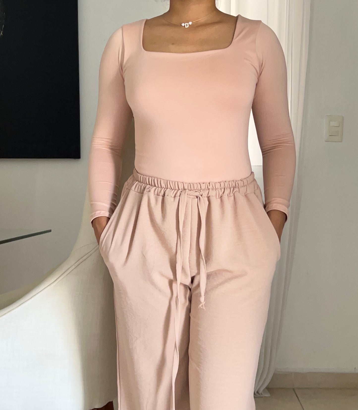 Bodysuit | escote cuadrado | mangas largas