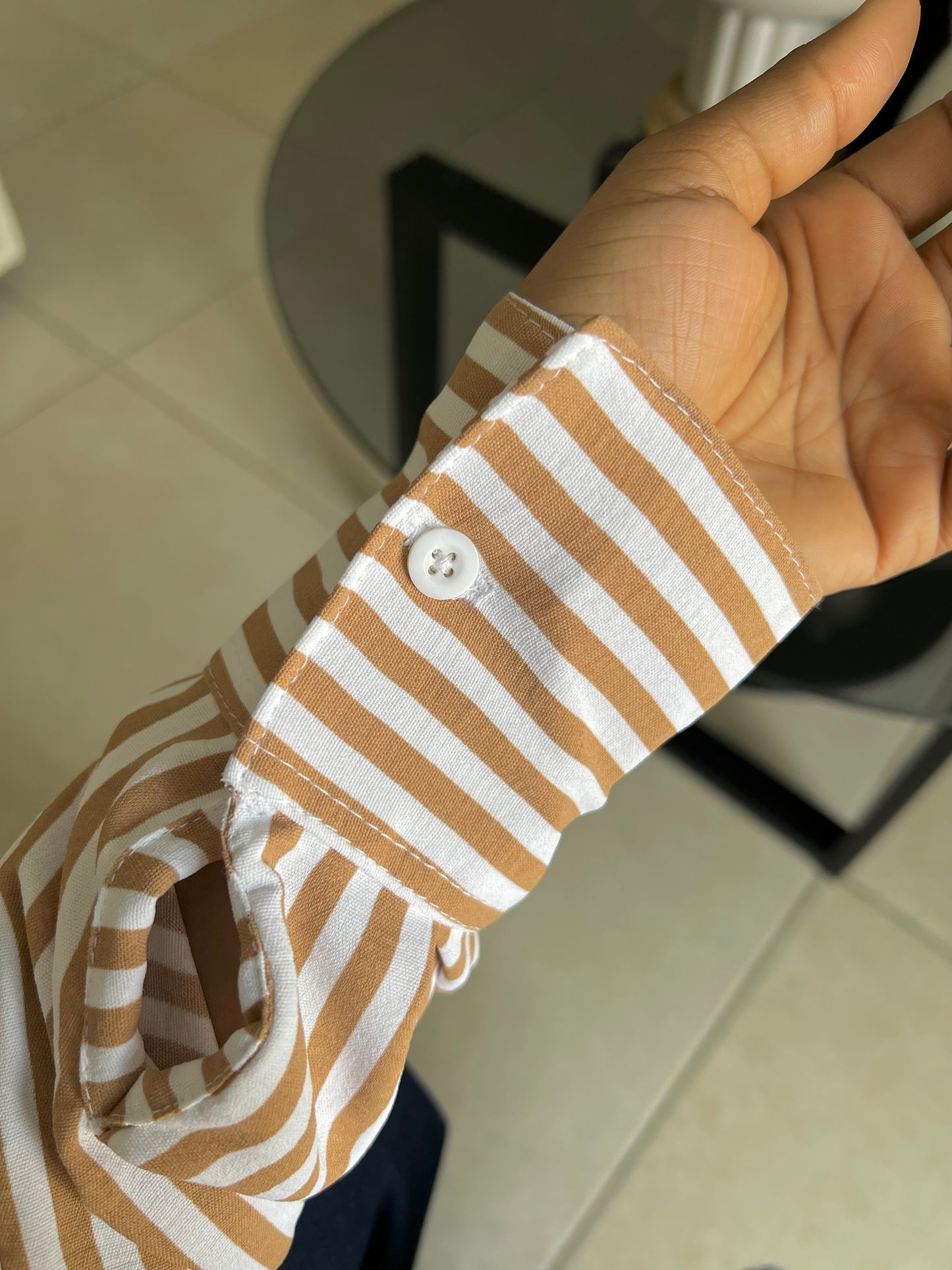 Camisa holgada | Estampado de rayas