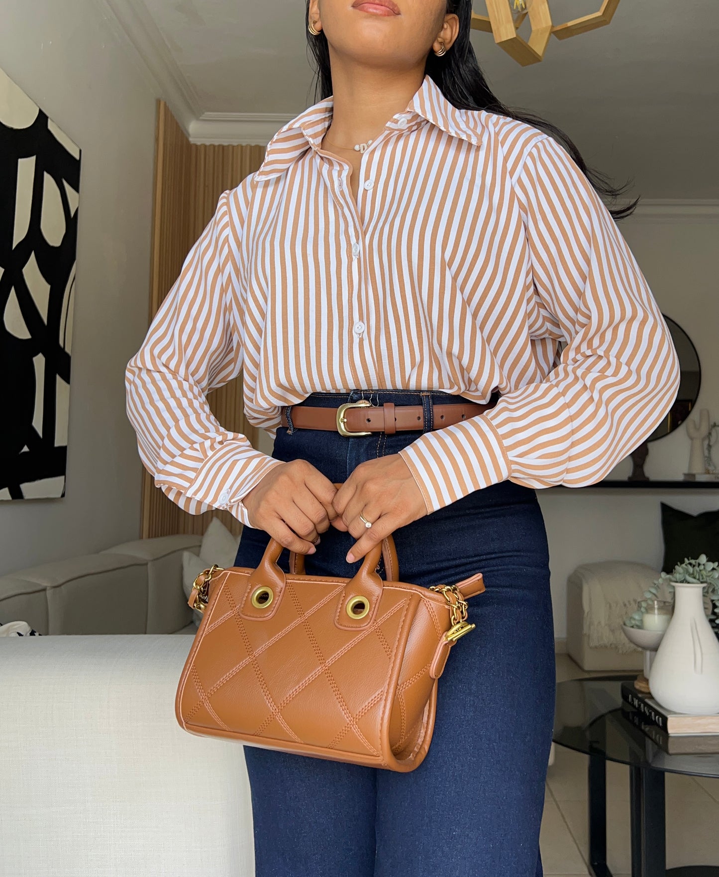 Camisa holgada | Estampado de rayas