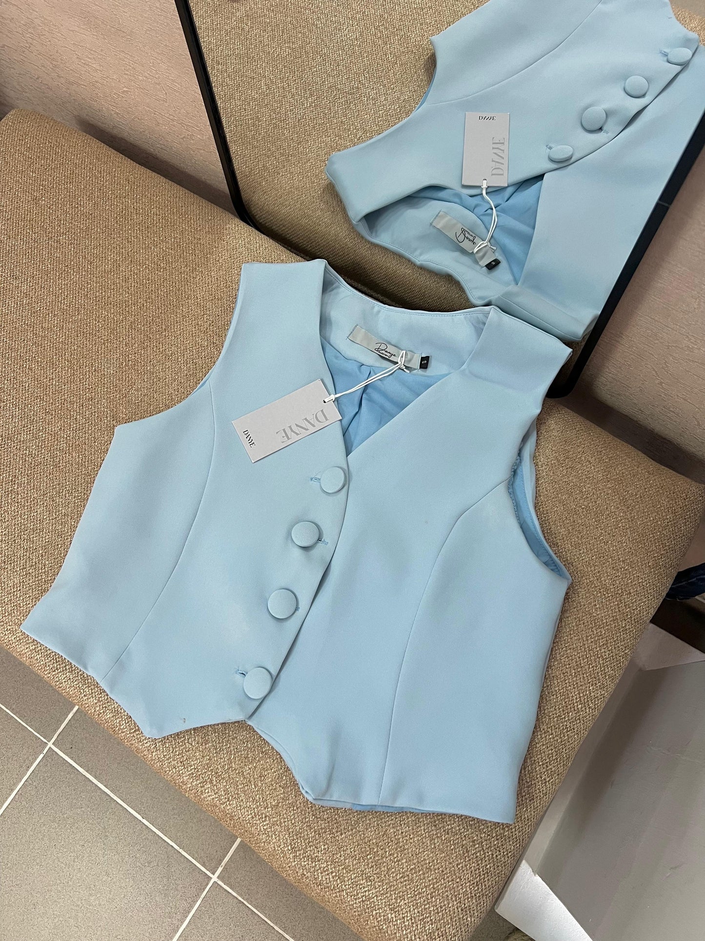 Vest top | Botones forrados