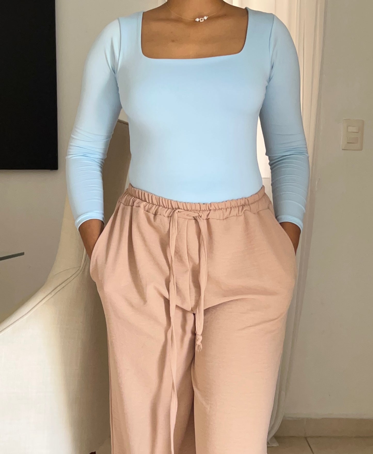 Bodysuit | escote cuadrado | mangas largas