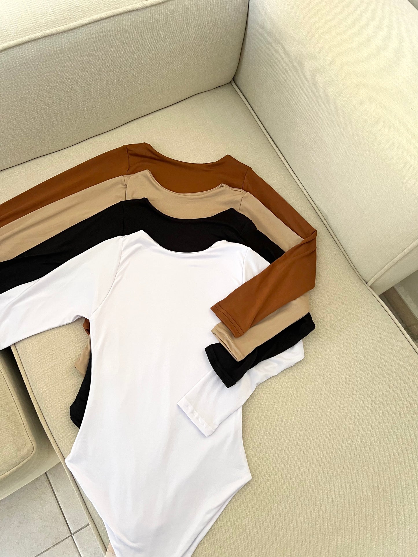 Bodysuit | Mangas largas | escote redondo