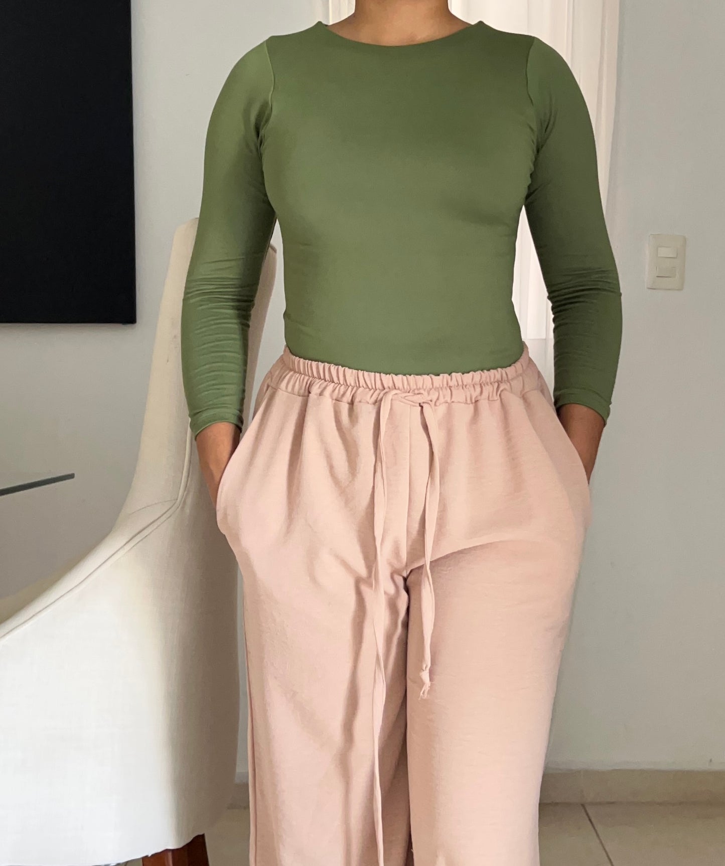 Bodysuit | Mangas largas | escote redondo
