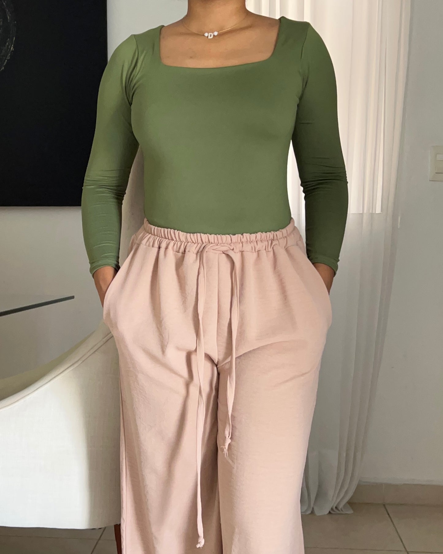 Bodysuit | escote cuadrado | mangas largas
