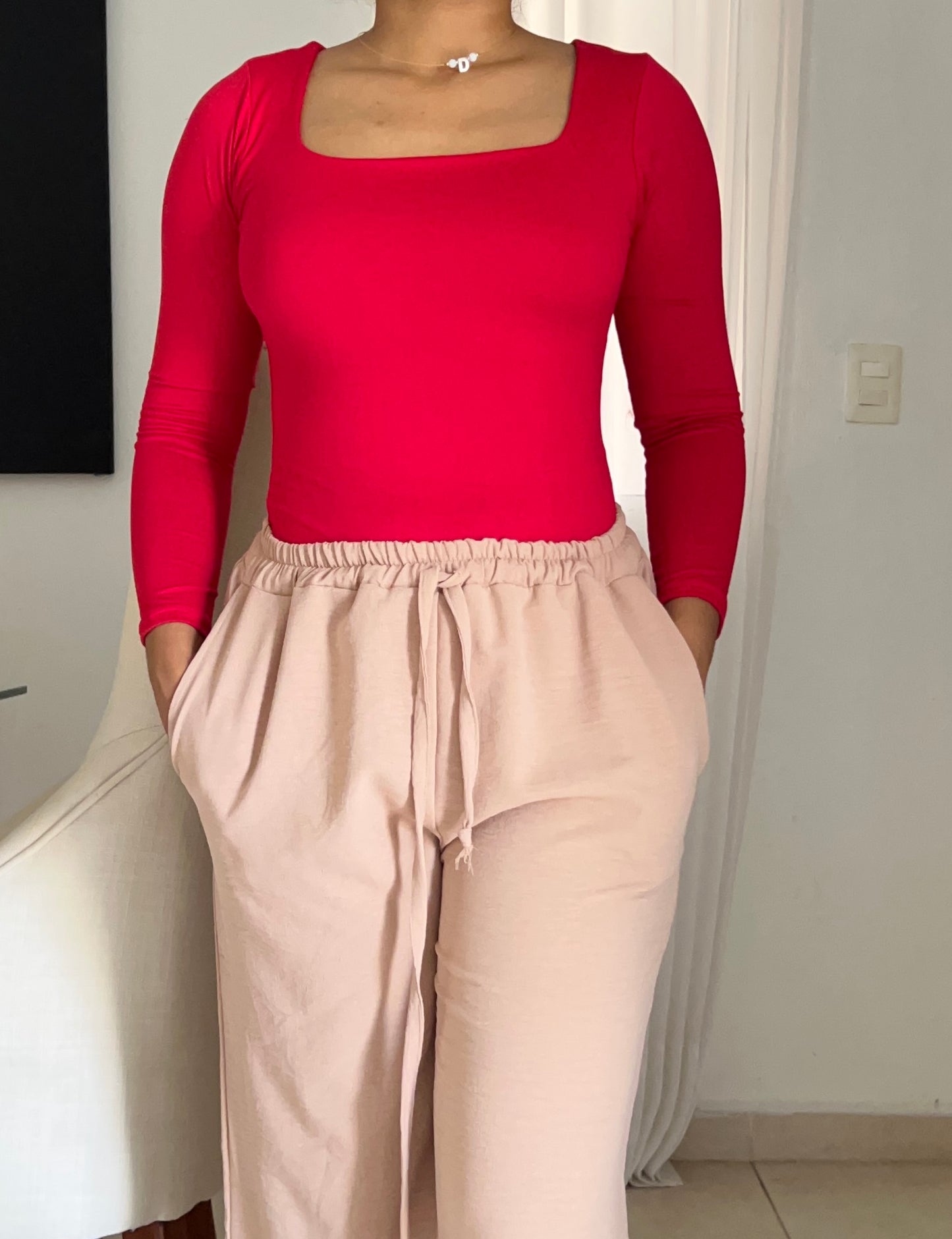 Bodysuit | escote cuadrado | mangas largas