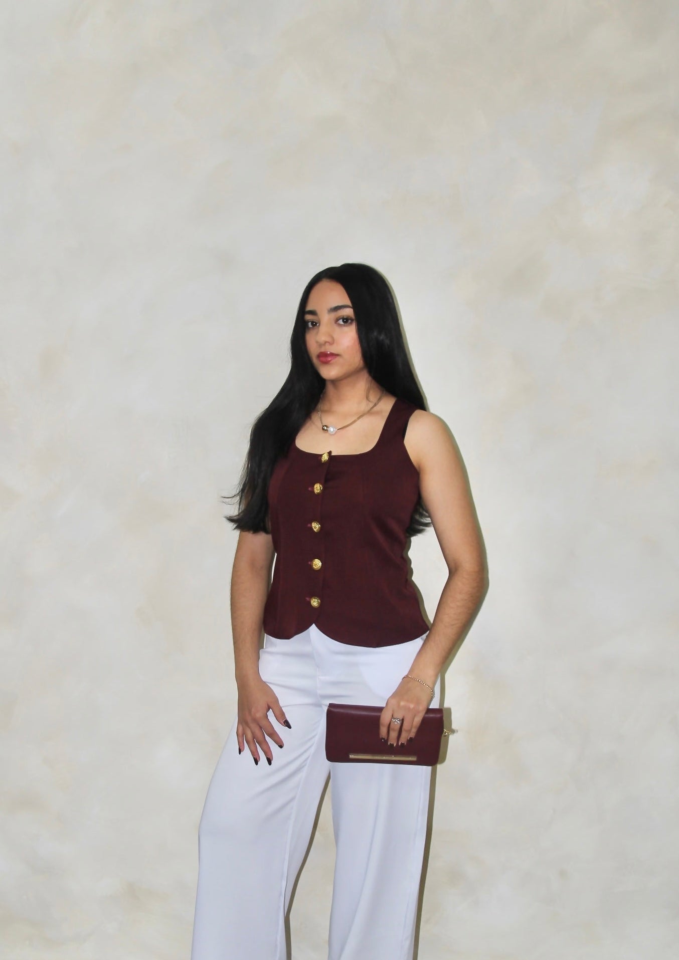 Fiore vest | botones dorados