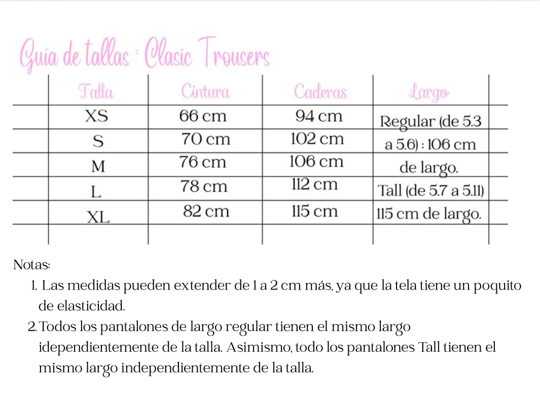 Clasic Trousers