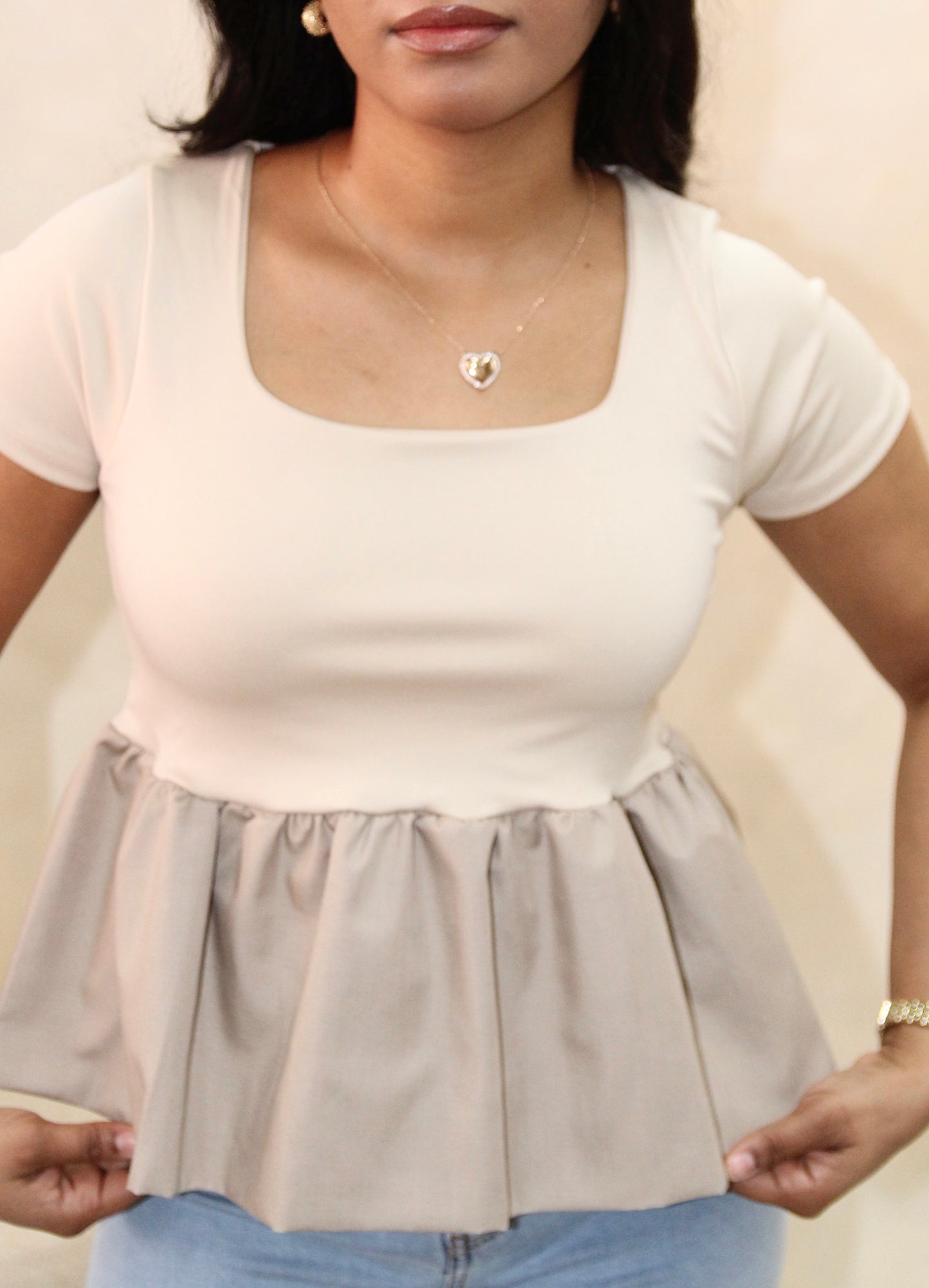 A- Peplum Top