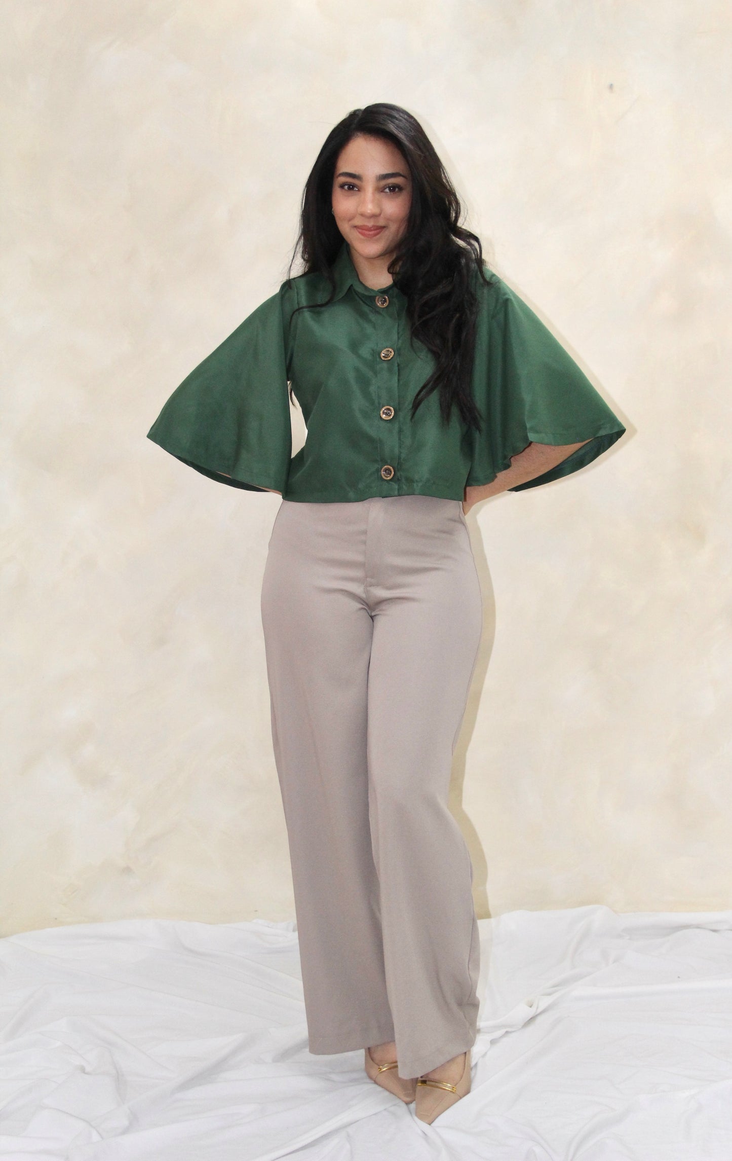 Camisa corte A | Satinada