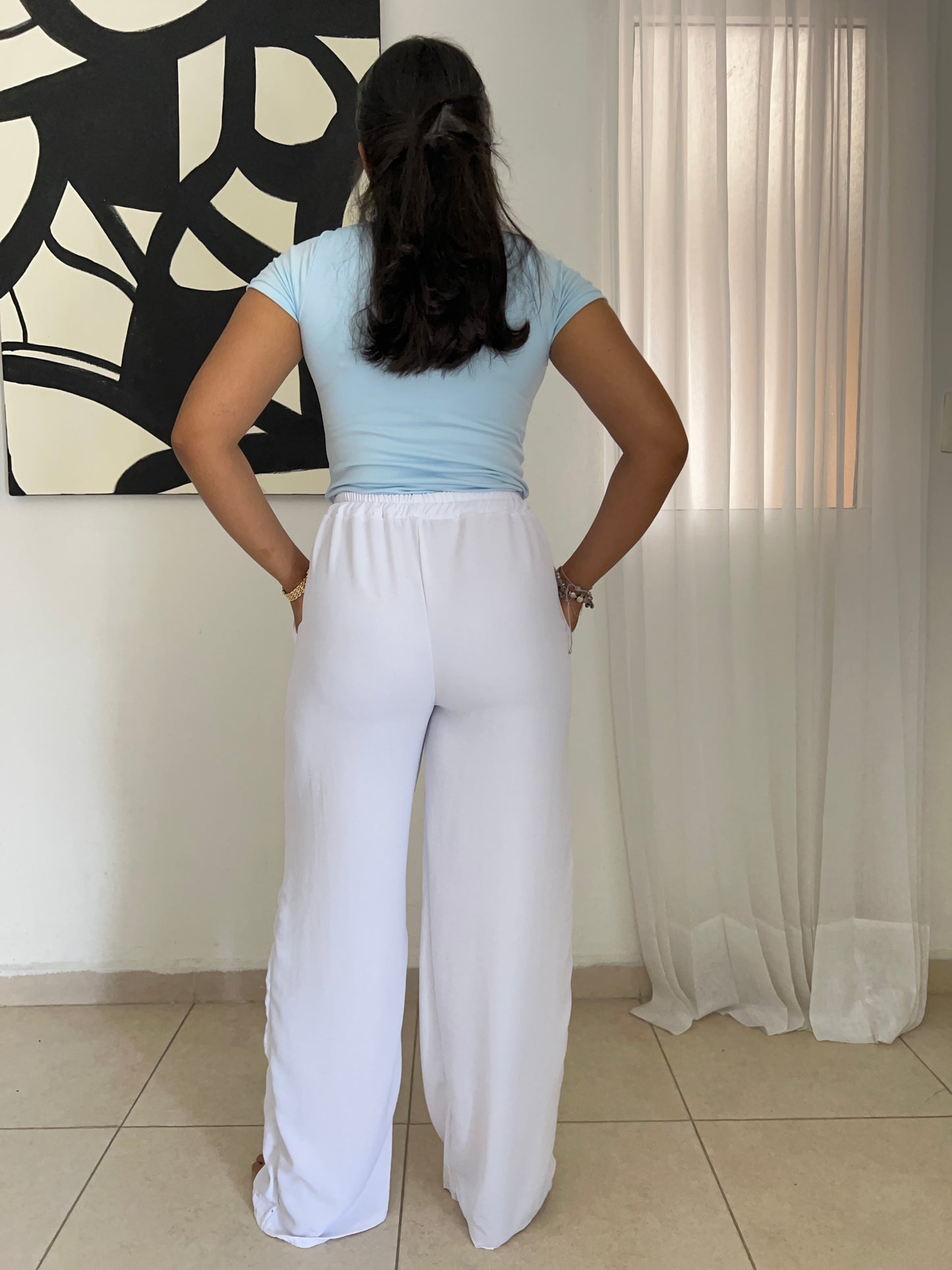 Pantalón de cintura elástica