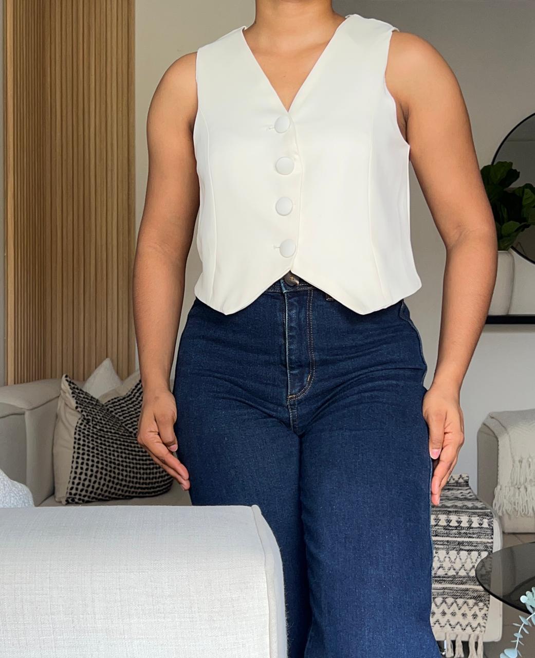 Vest top | Botones forrados