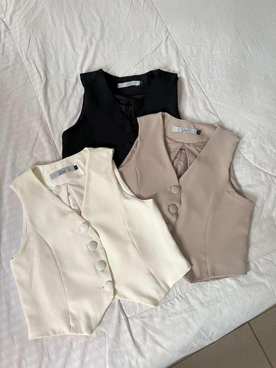 Vest top | Botones forrados