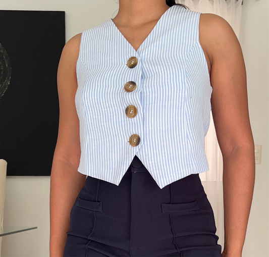 Linen vest