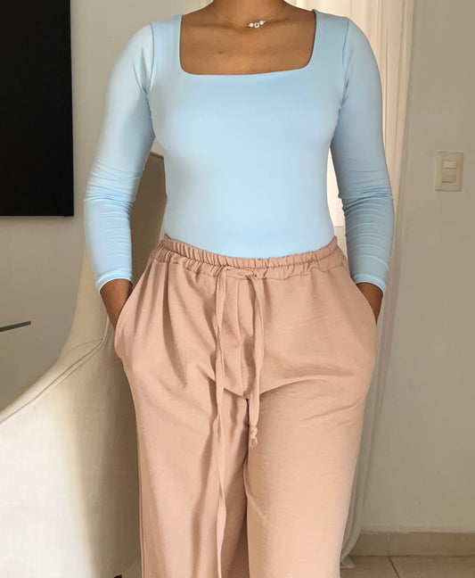 Bodysuit | escote cuadrado | mangas largas