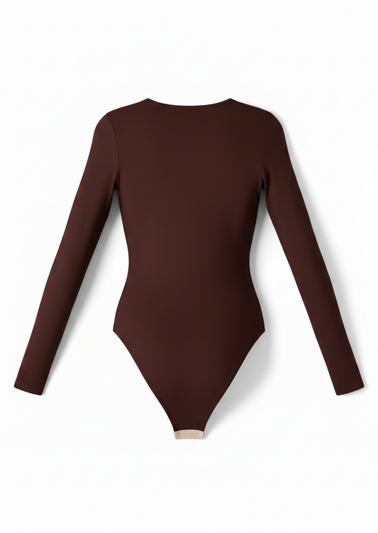 Bodysuit mangas largas | escote redondo.