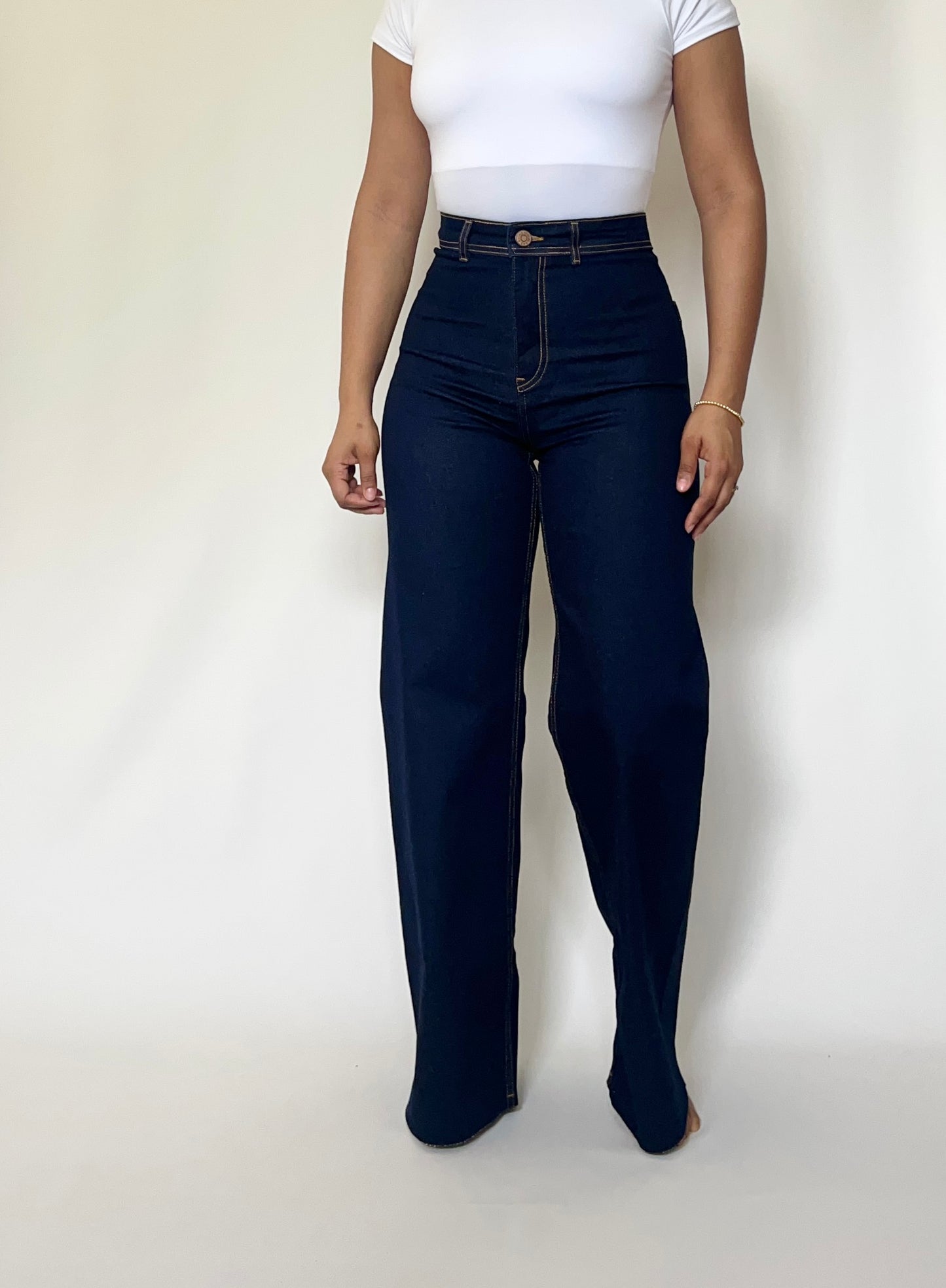 Wide leg jeans | stretch