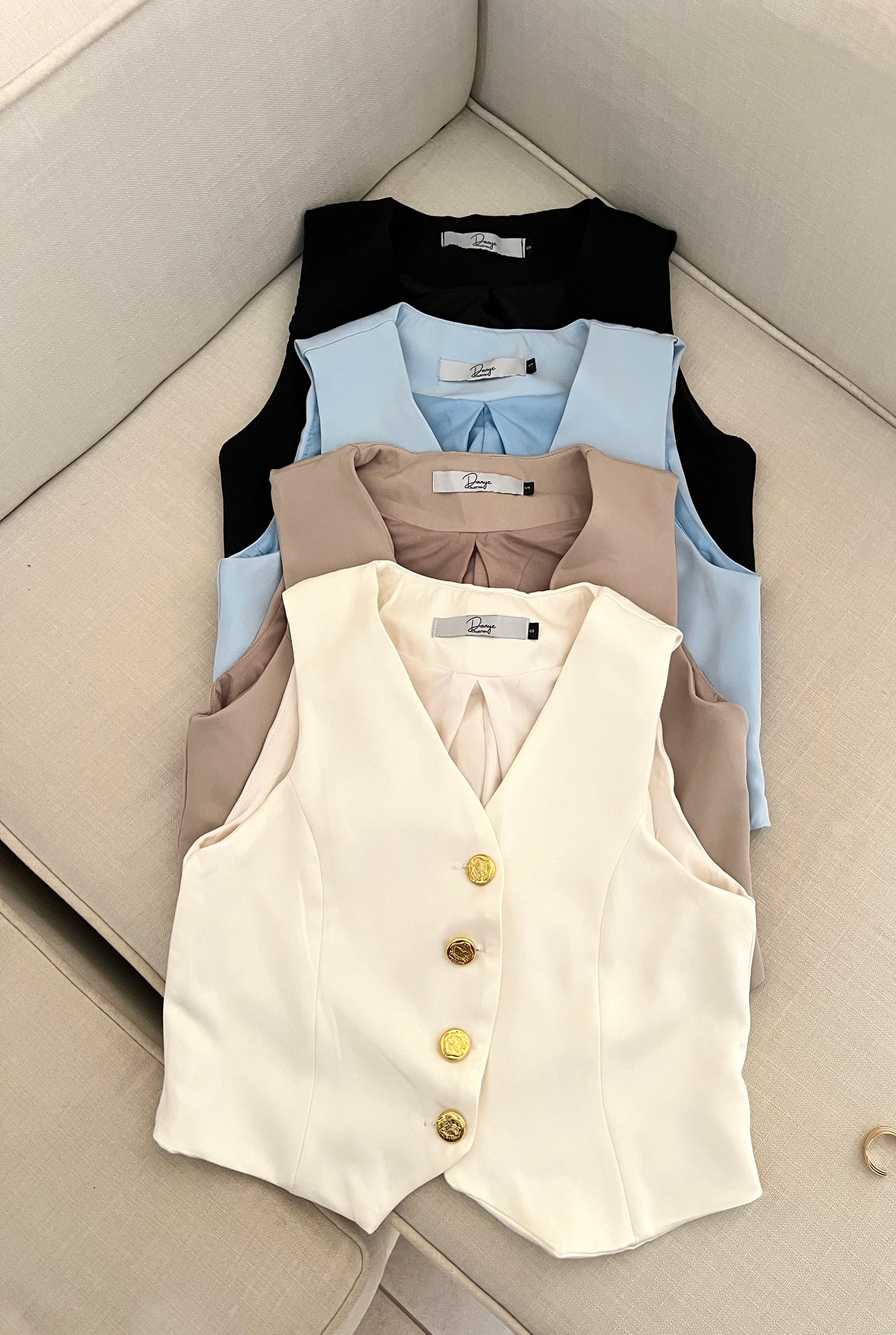 Vest top | botones dorados