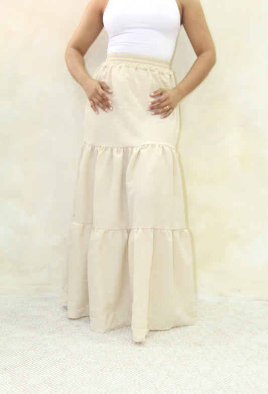 Linen Maxi Skirt