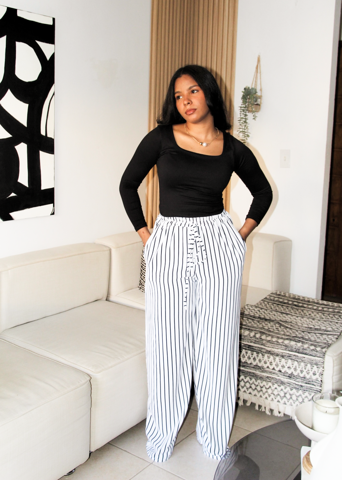 Pantalón de cintura elástica