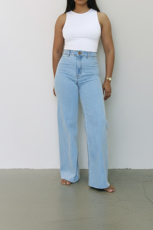 Tono claro | Wide leg stretch (jeans)