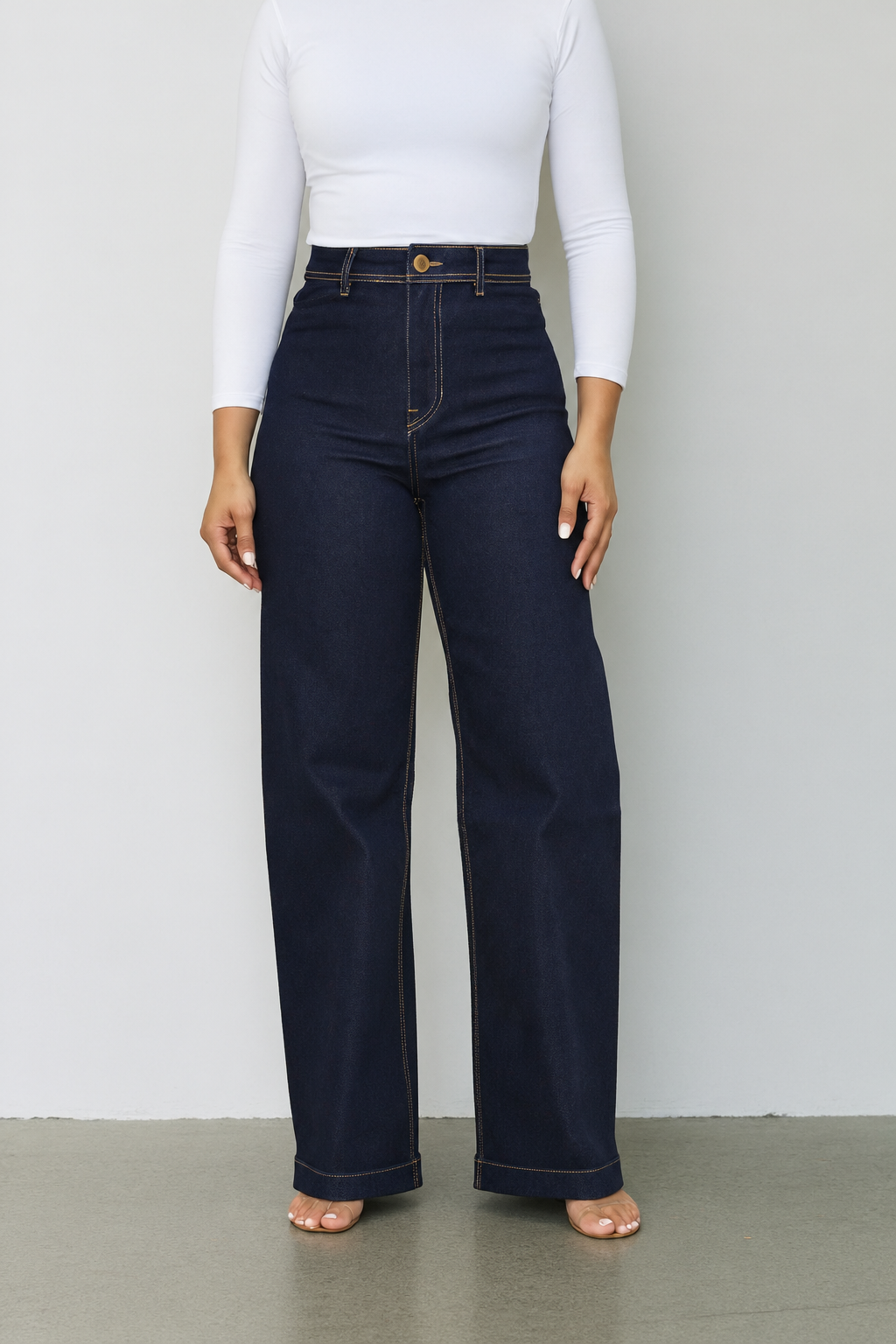 Tono oscuro | Wide leg stretch (Jeans)